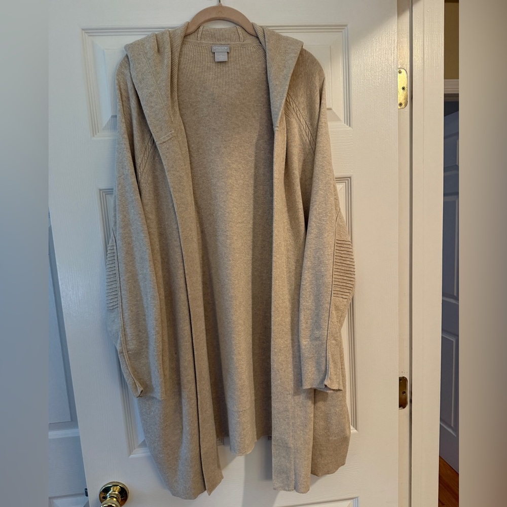 Chicos moto detail sweater